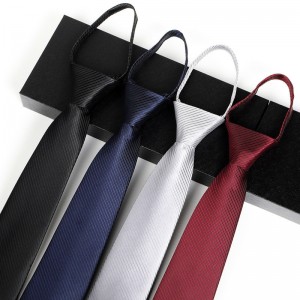 Polyester Handmade Zipper Tie For Men01
