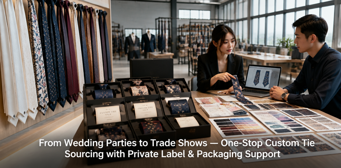 插图From Wedding Parties to Trade Shows One-Stop Custom Necktie Sourcing with Private Label and Packaging Support